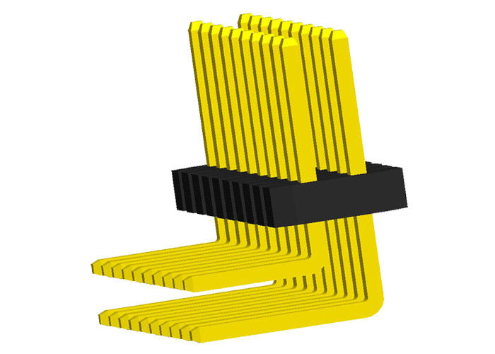 Dwurzędowe złącze nagłówka wtyku 1,27 mm Typ kątowy 2x10