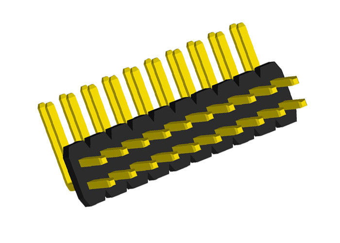 Dwurzędowe złącze nagłówka wtyku 1,27 mm Typ kątowy 2x10