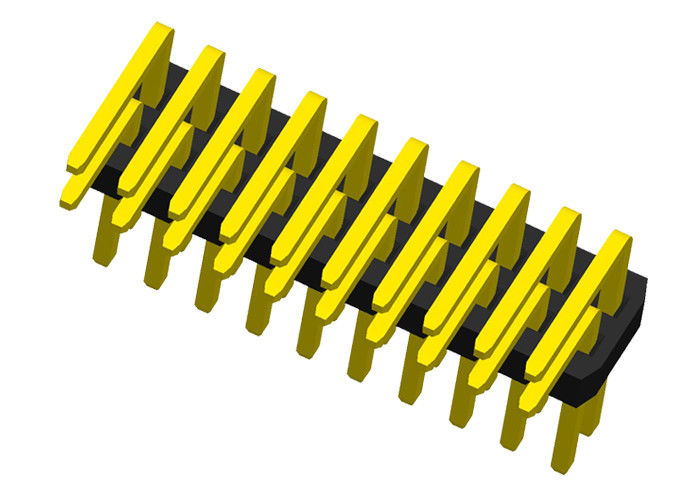 Dwurzędowe złącze nagłówka wtyku 1,27 mm Typ kątowy 2x10