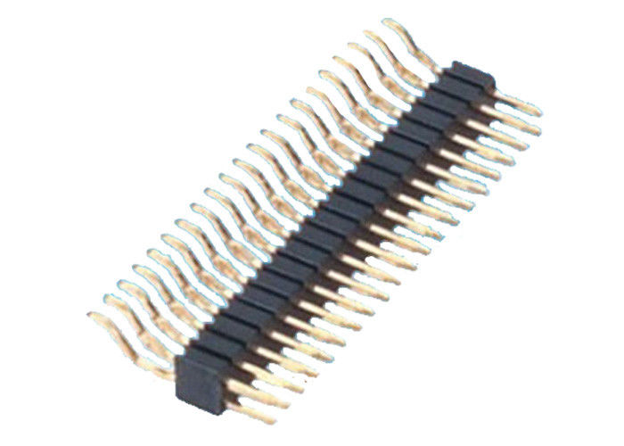 Listwa kołkowa dwurzędowa pozioma Typ SMT Listwa kołkowa 2x20 czarna 1,27 mm