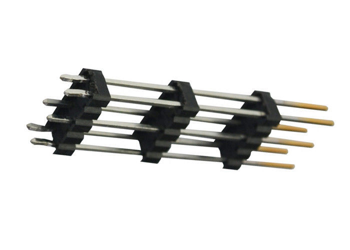 Dziesięcio pinowy podwójny nagłówek pinu 2,54 mm Pitch Header Typ prosty trzy plastikowe