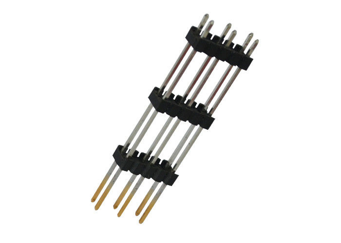 Dziesięcio pinowy podwójny nagłówek pinu 2,54 mm Pitch Header Typ prosty trzy plastikowe