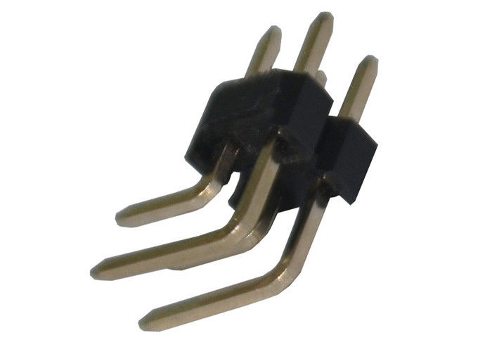 Złącze kątowe z podwójnym rzędem listwy stykowej 2,54 mm x 2,5 mm Rezystancja izolacji