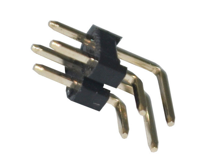Złącze kątowe z podwójnym rzędem listwy stykowej 2,54 mm x 2,5 mm Rezystancja izolacji