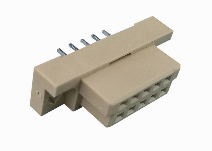 Złącze DIN 41612 180 stopni Złącze dwurzędowe 2 x 5 pinowy materiał styków mosiężnych