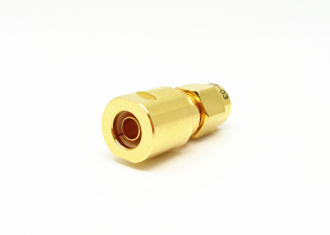 Miniaturowe mosiężne złącze męskie SMA do kabla LMR200 MF147B CXN3449