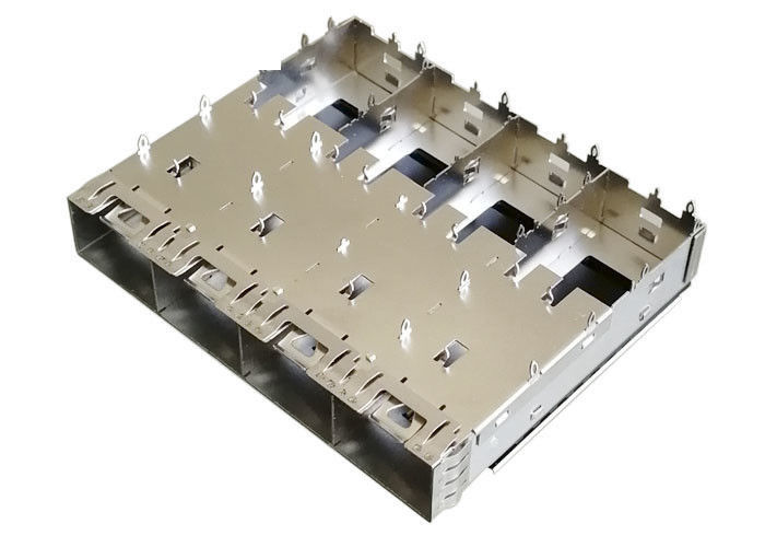 4 porty Złącze portu SFP Materiał klatki ze stopu miedzi Osłona EMI Dla sieci Ethernet 10G