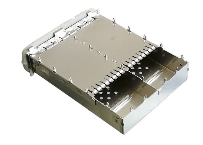 QSFP14 Złącze klatki SFP 2 porty 1x2 Gange 40G Ethernet z uszczelką EMI