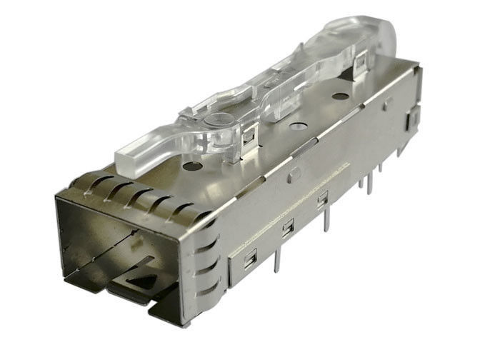 3,0 mm Słup lutowany PIN 1 x 1 zestaw klatki SFP z lekkim sprężynowym palcem EMI