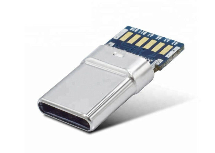 Złącze USB C 3.1 / 3.0 / 2.0 Zwykła obudowa ze złączem męskim na płytce drukowanej