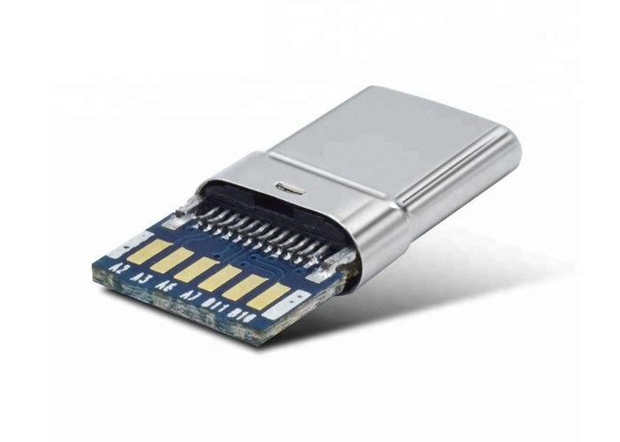 Złącze USB C 3.1 / 3.0 / 2.0 Zwykła obudowa ze złączem męskim na płytce drukowanej